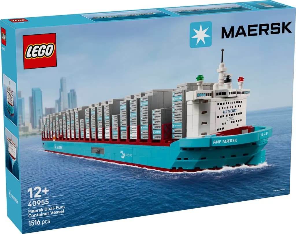 Featured image for article: Maersk Returns to LEGO After 12 Years with New Container Ship Set